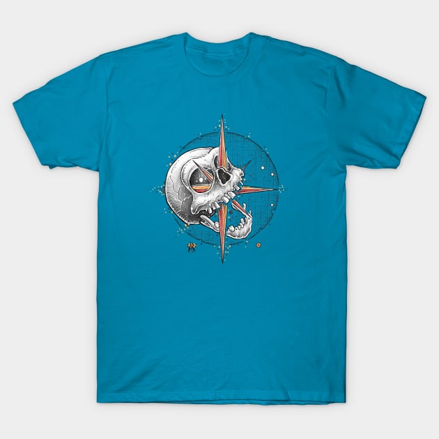 Skull Compass T-Shirt by NRdoggy